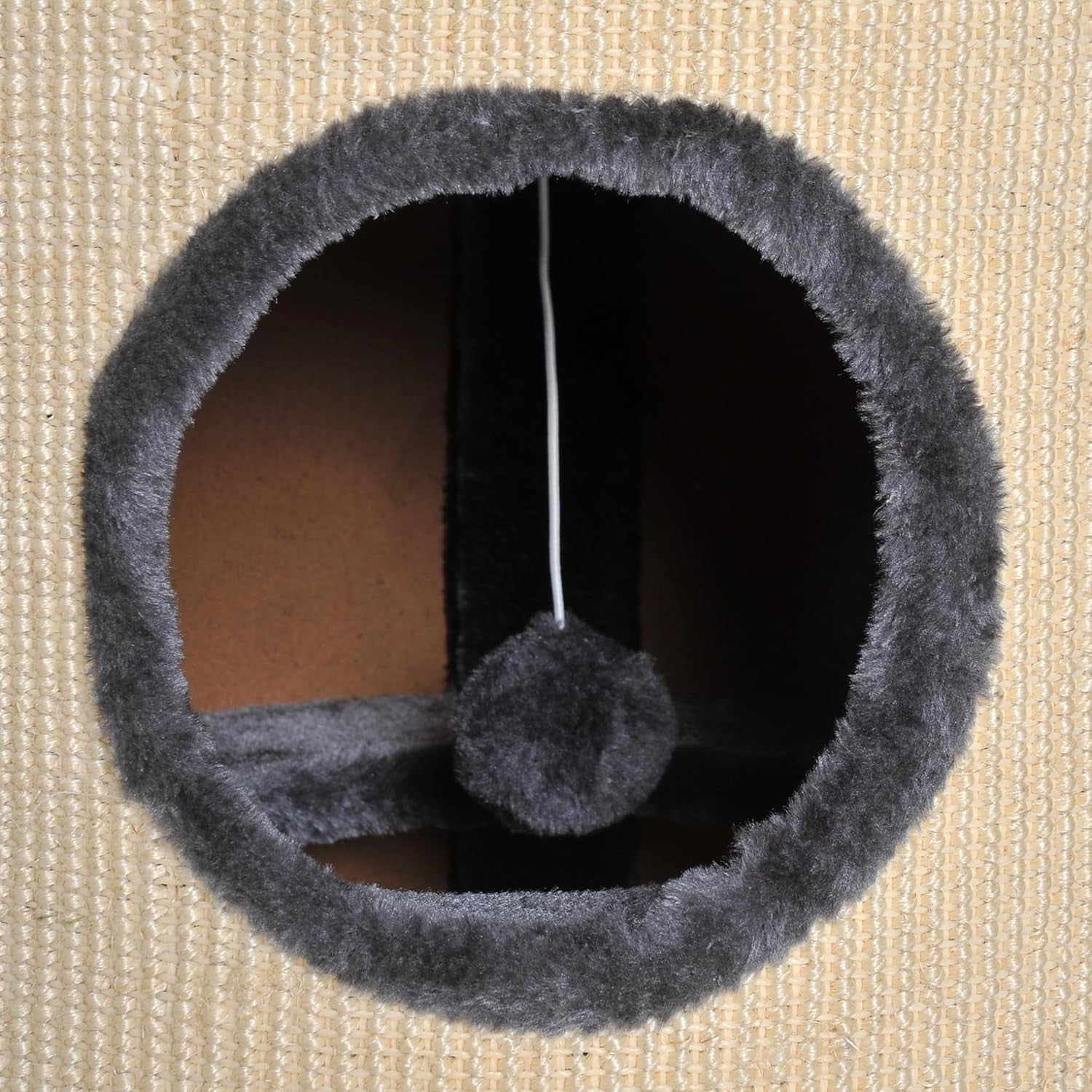 70cm Cat Scratching Post Barrel Condo Sisal Activity Tower Indoor