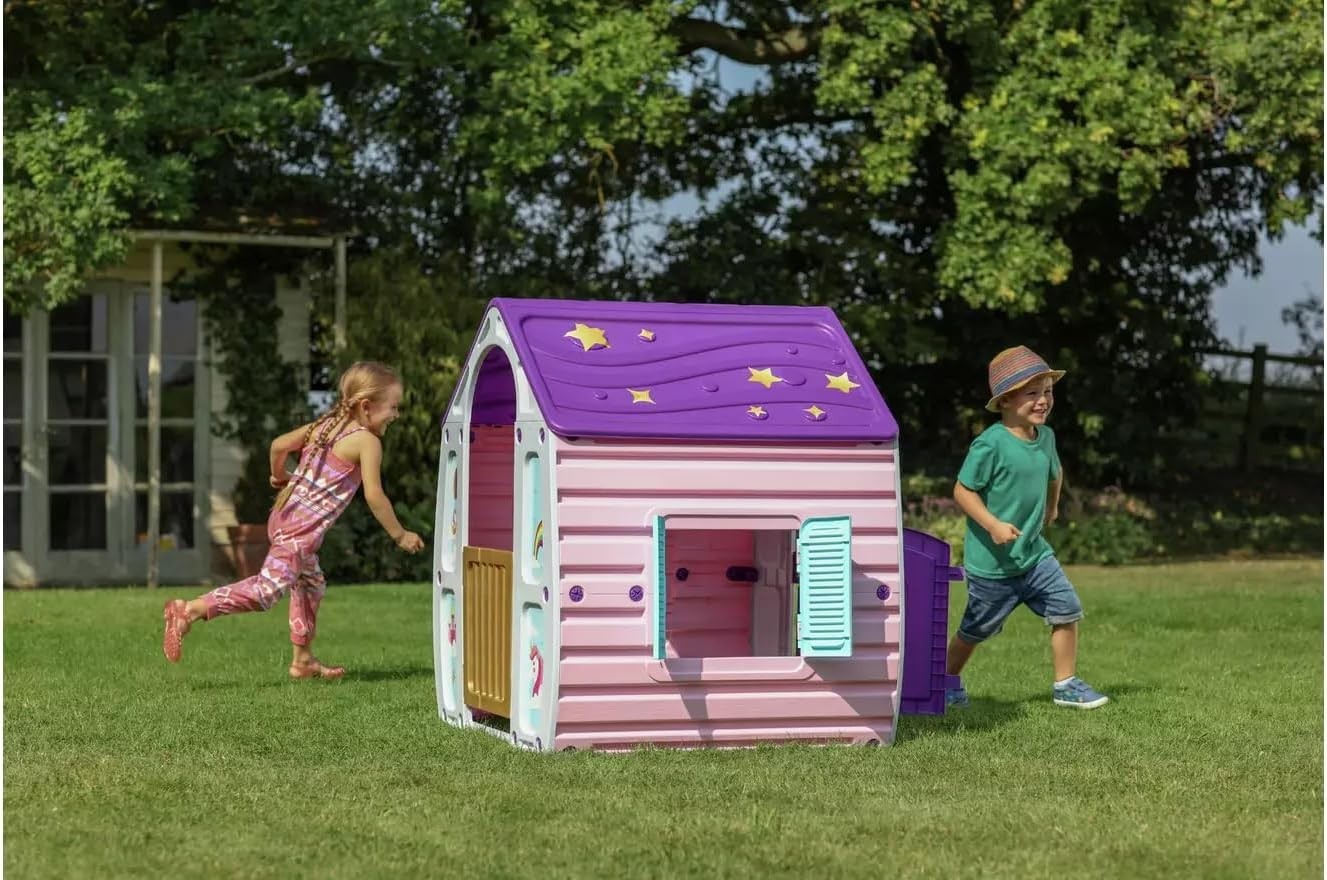 Unicorn Kids Playhouse Indoor Outdoor UV Safe No Tools Assembly
