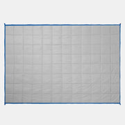 3kg Weighted Blanket 100x150cm Blue Grey Reversible Microfibre Sleep Aid