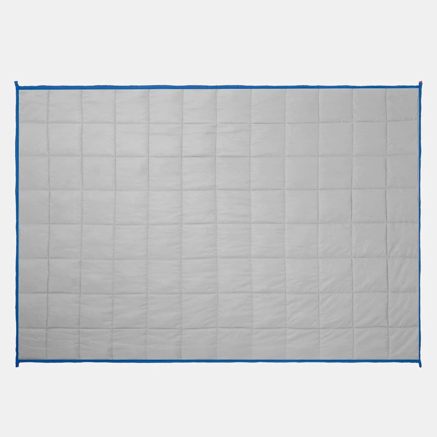 3kg Weighted Blanket 100x150cm Blue Grey Reversible Microfibre Sleep Aid