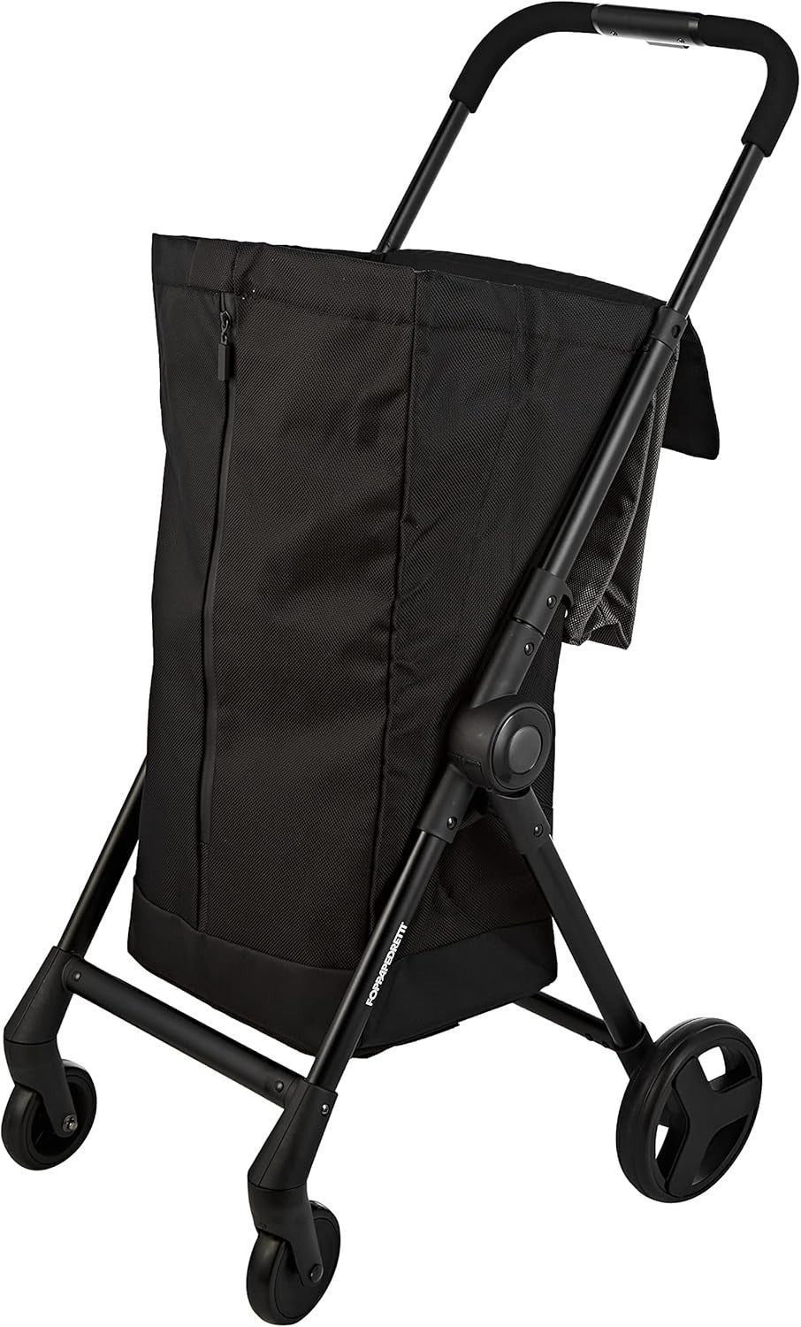 Folding Shopping Trolley 46L Bag Swivel Wheels Lightweight Aluminium Black