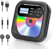Portable CD Player Bluetooth FM Car Radio TF Card AUX Rechargeable