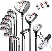 Right Hand Golf Clubs Package 12pc 460cc Driver Hybrid Irons Stand Bag