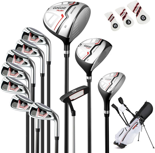 Right Hand Golf Clubs Package 12pc 460cc Driver Hybrid Irons Stand Bag