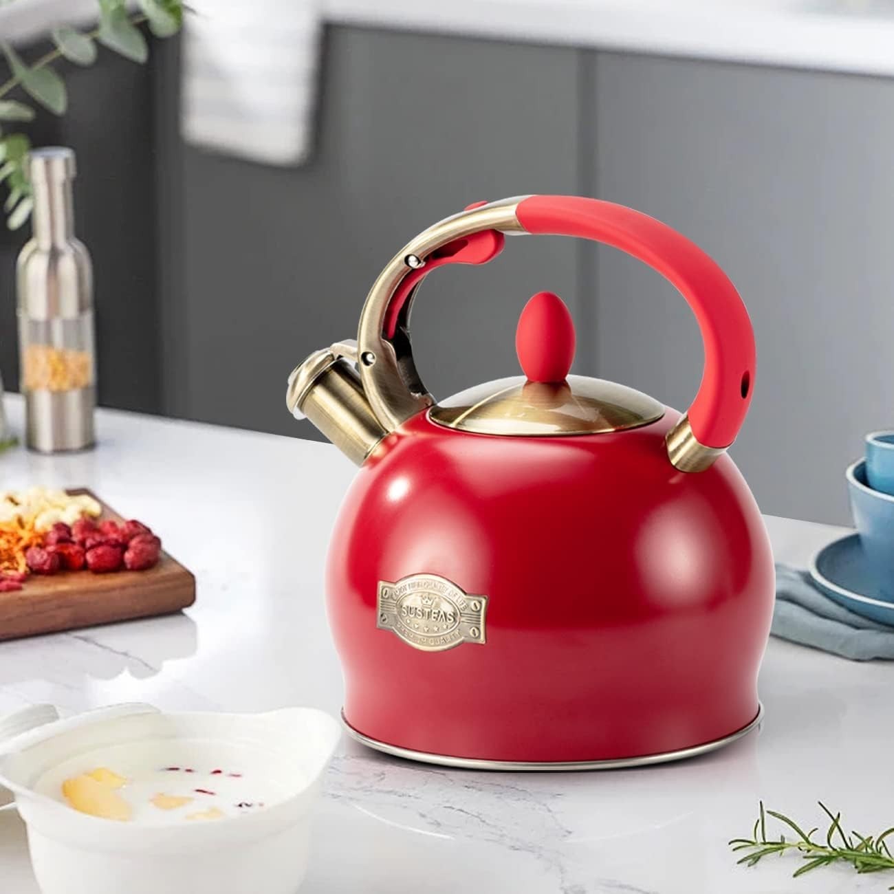 700ml Stainless Steel Teapot Non Drip Tea Pot Silver Cool Touch Lid