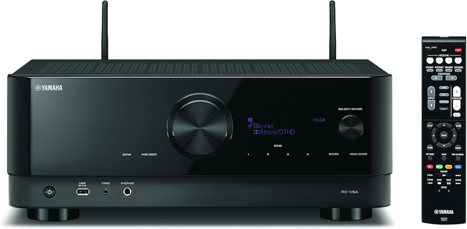RX-V6A 7.2 Channel AV Receiver Dolby Atmos DTS Music Streaming