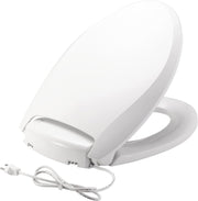 Radiance Elongated Toilet Seat White Soft Close LED Night Light