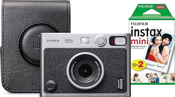 Hybrid Instant Camera Bundle 20 Film Shots Case Creative Photo Kit
