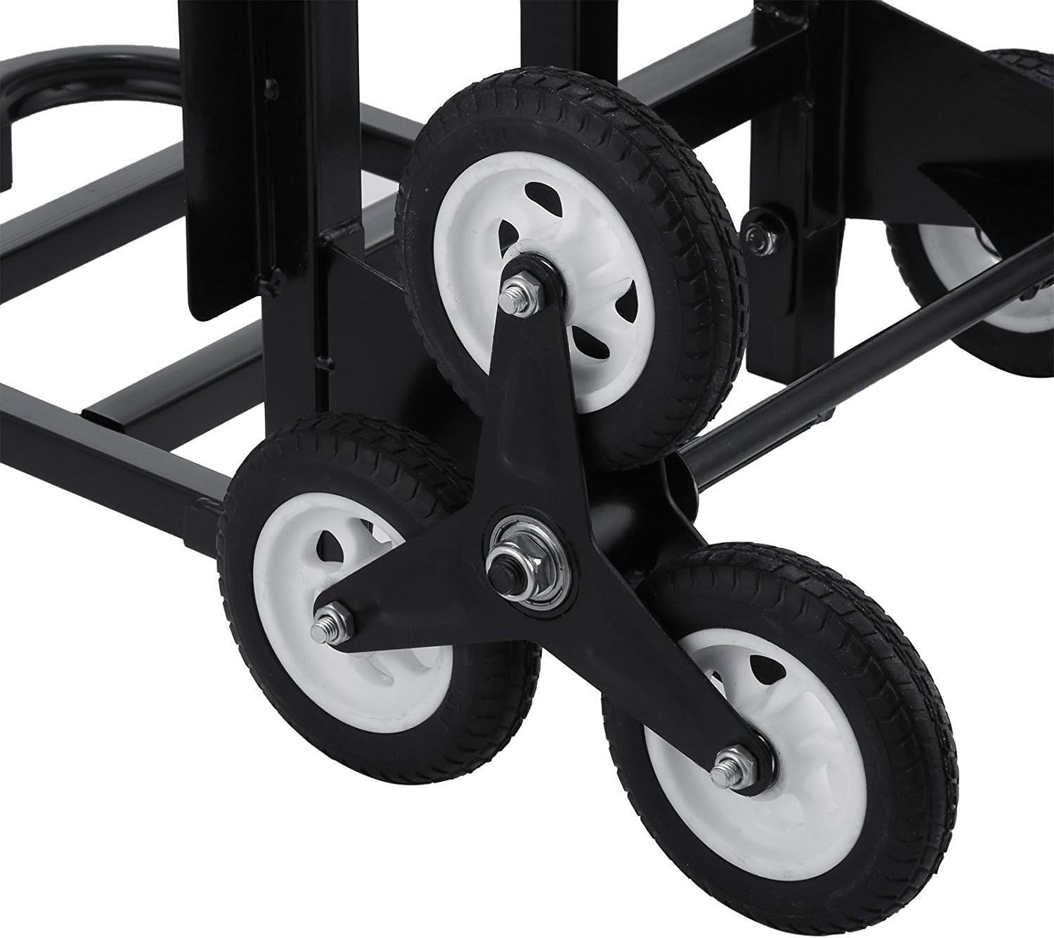 330lb Stair Climbing Sack Truck Folding Dolly Trolley Steel Wheels