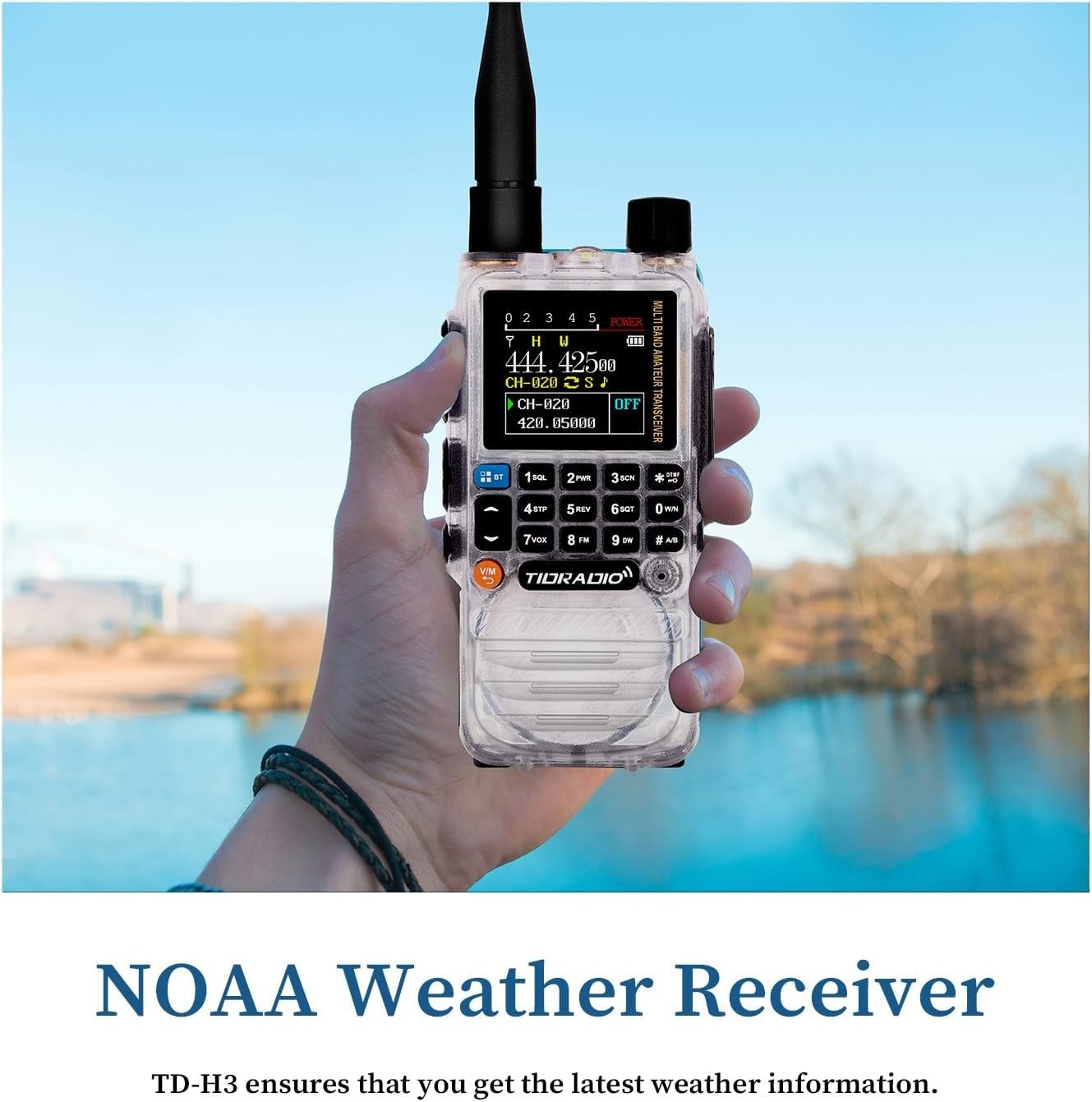 Ham Radio 199CH Bluetooth App Programming Airband 2500mAh Long Range