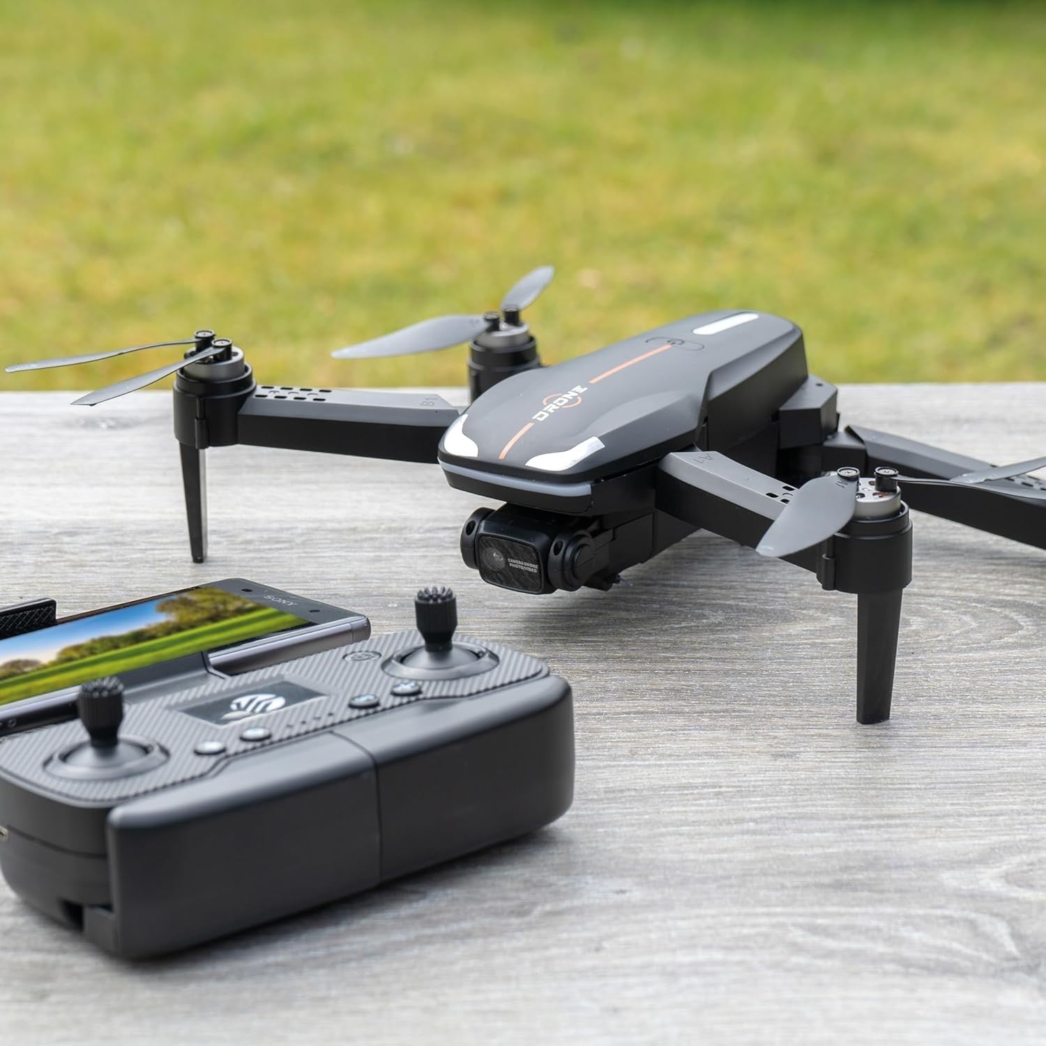 RED5 Titan Foldable Drone HD FPV Wi-Fi Camera, 2 Batteries, GPS