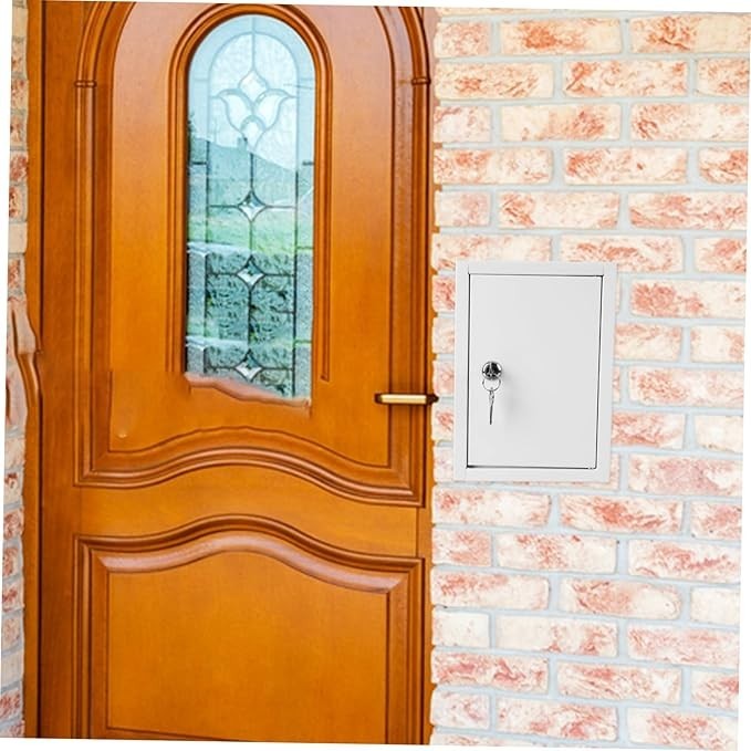 Lockable Wall Mounted Mailbox for Porch – Secure Milk Bottle & Package Storage