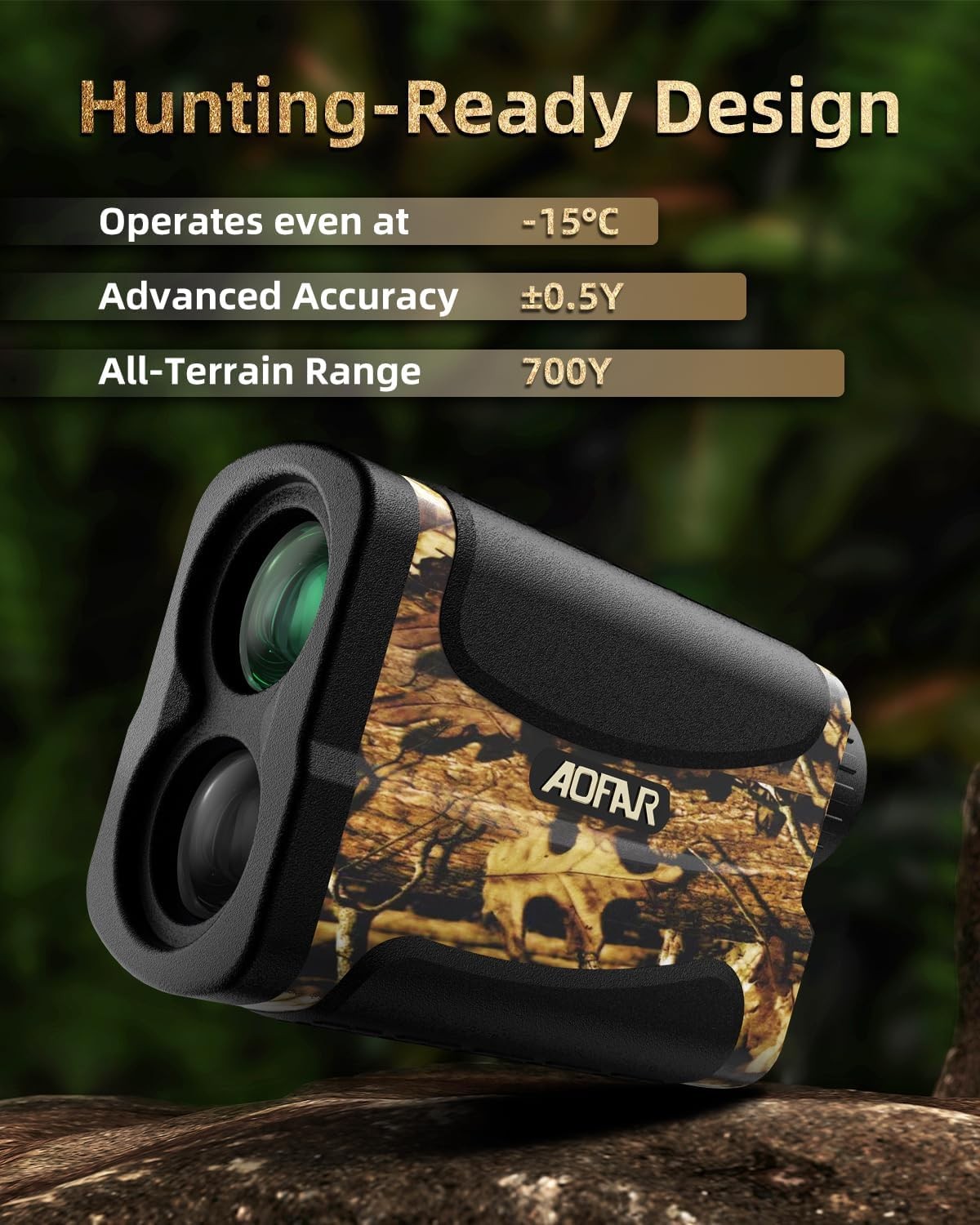 Golf Laser Rangefinder 700 Yards Archery Hunting Speed Mode Compact