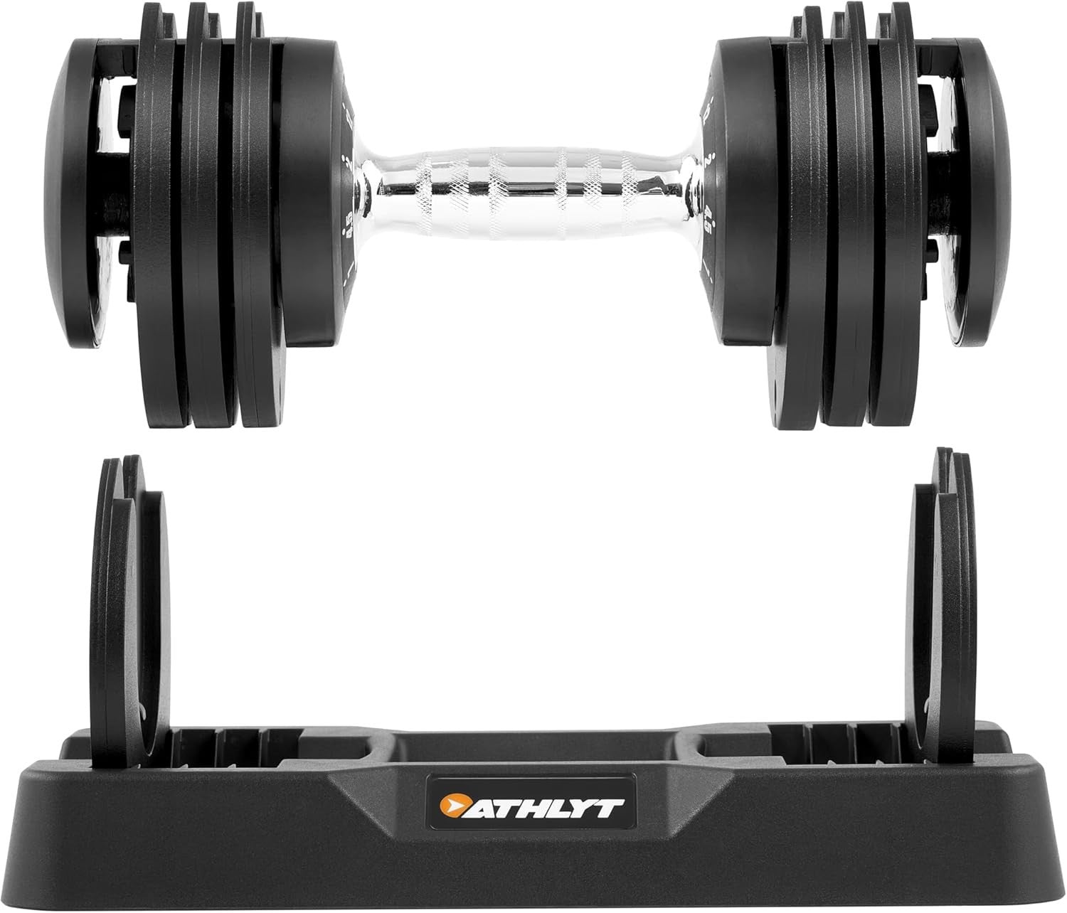 Adjustable Dumbbell 12KG Quick Twist 5 Weights Space-Saving Home Gym