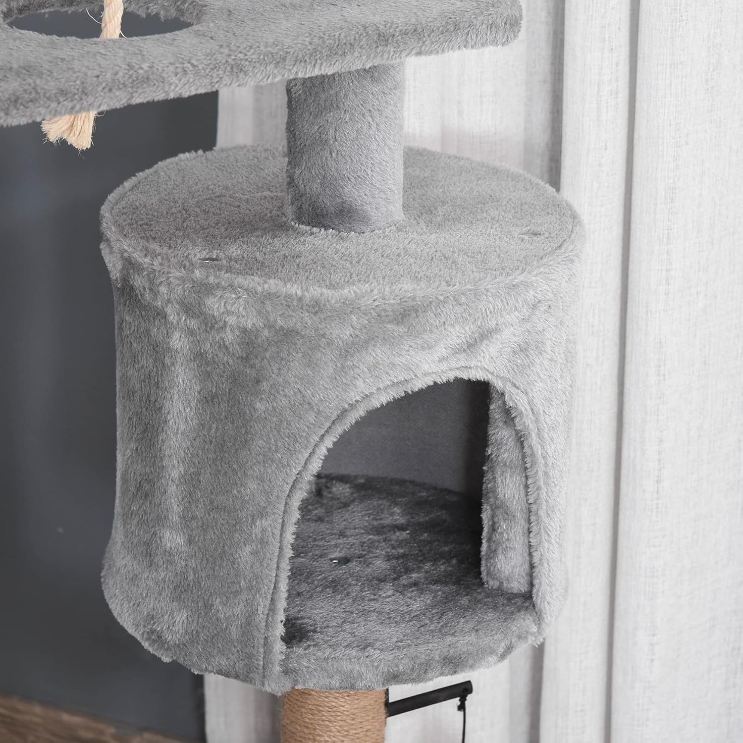Cat Tree Tower 120cm Indoor Multi Level Scratching Post Condo Hammock