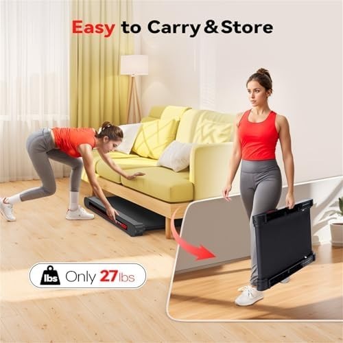 4-in-1 Vibration Walking Pad Under Desk Treadmill with Incline & App