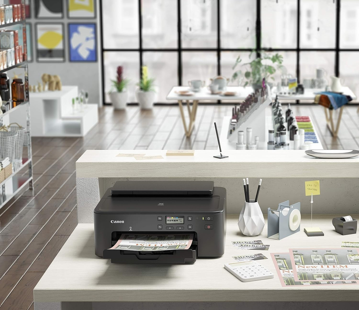 Compact Wireless Photo Printer | 4800x1200 DPI, Auto Duplex, 350-Sheet