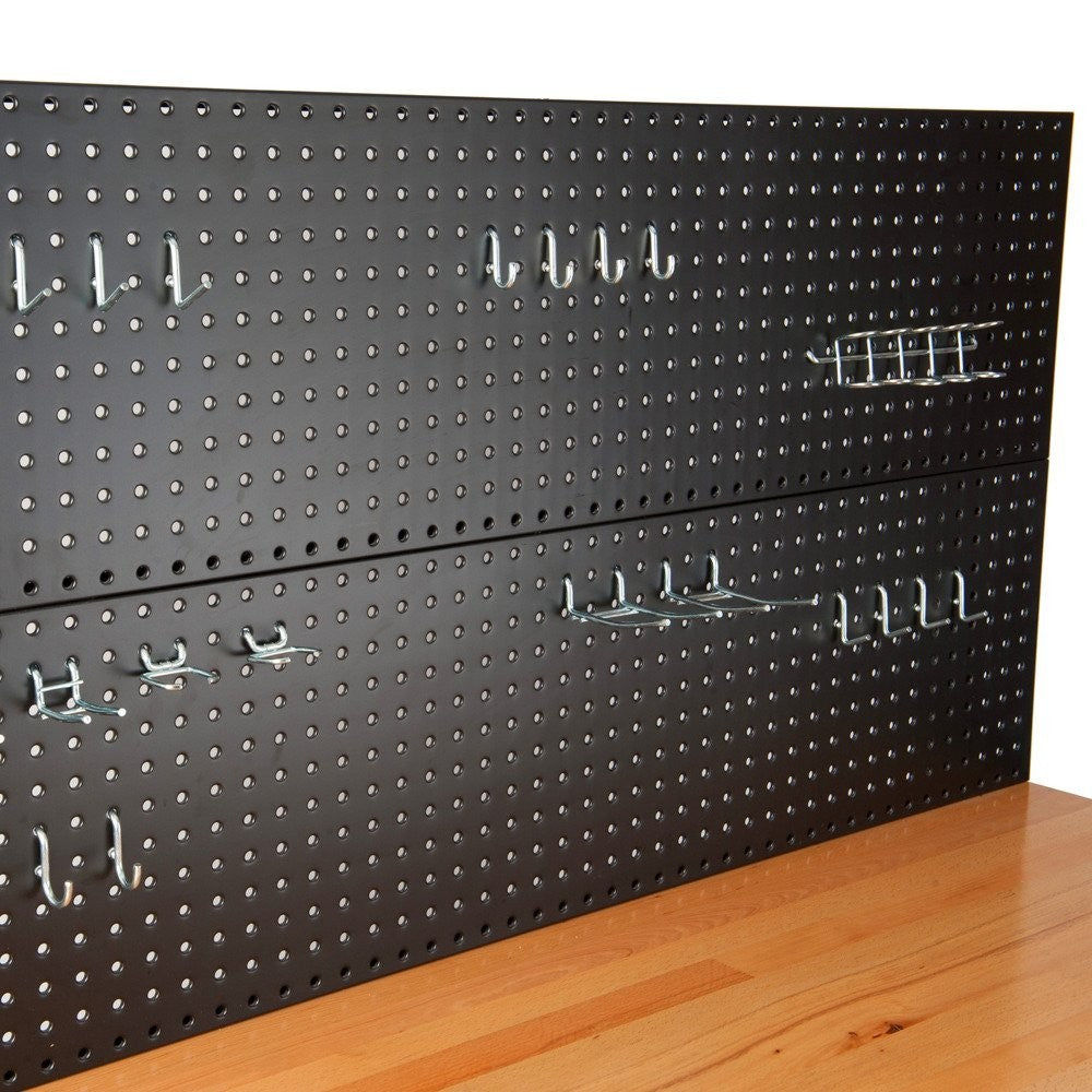 UltraHD Workbench with Pegboard Drawers Castors Hardwood Top Heavy Duty