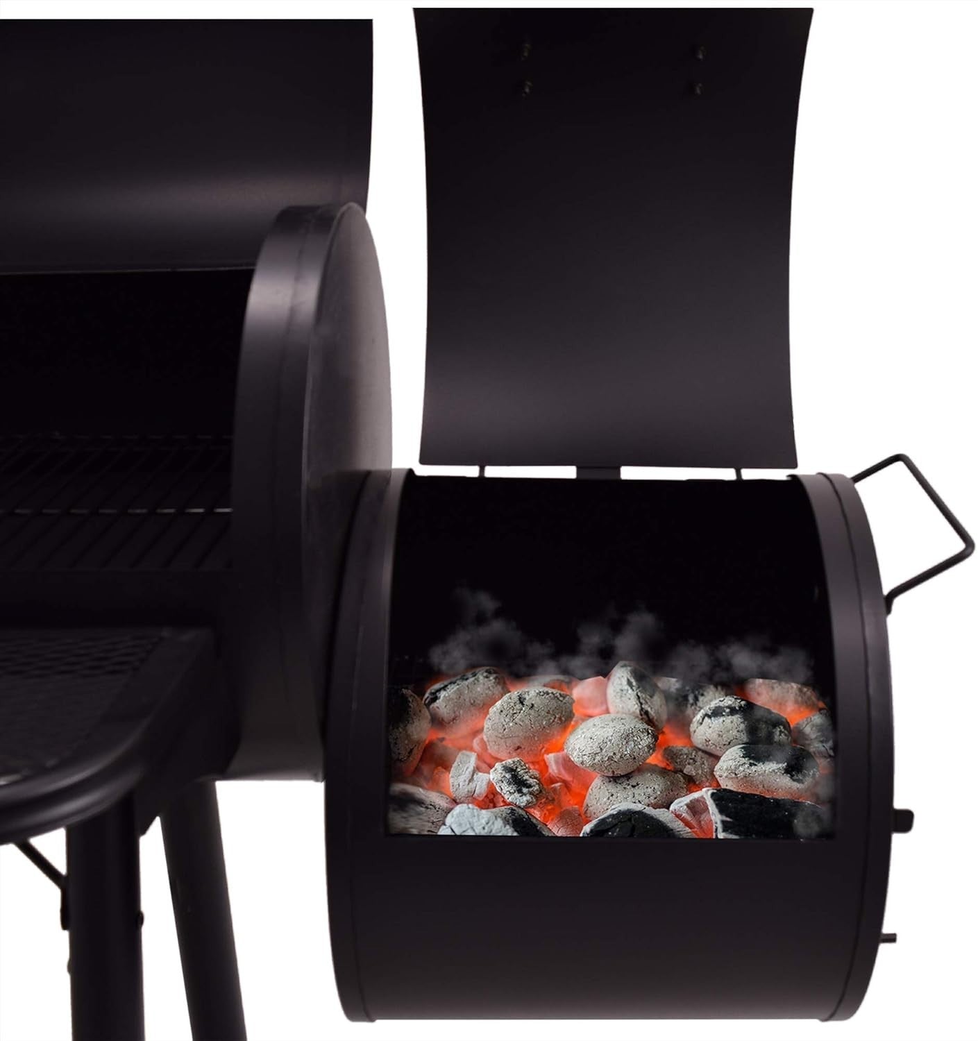 XXL Charcoal Smoker BBQ Grill & Smoker Oven Trolley | Large Outdoor Barbecue