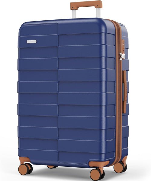 28 Inch Expandable PC Suitcase Large Lightweight Spinner Wheels TSA Lock
