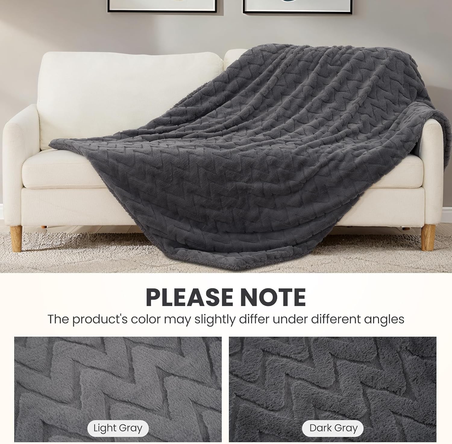 Electric Heated Throw Blanket 130x180cm Soft Fleece 4 Heat Auto Shut Off