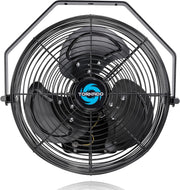 12" Outdoor Wall Mounted Fan – Water Resistant 3-Speed Metal Cooling for Patio