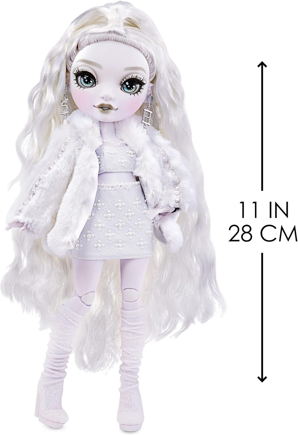 Greyscale Fashion Doll White Hair 2 Designer Outfits Articulated