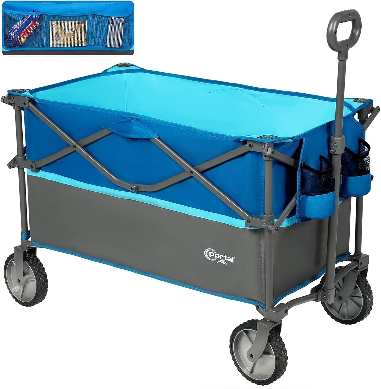 228L XL Folding Festival Trolley – Heavy Duty Outdoor Camping Cart