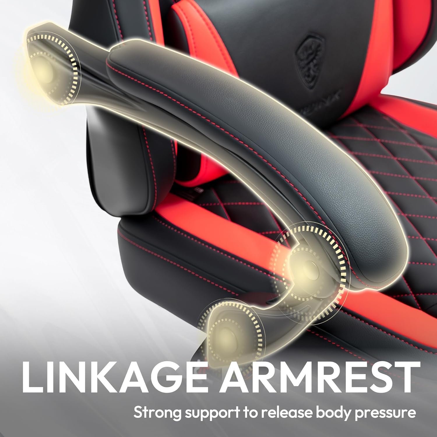 Ergonomic Gaming Chair Recliner w/ Footrest Massage 90°–145°