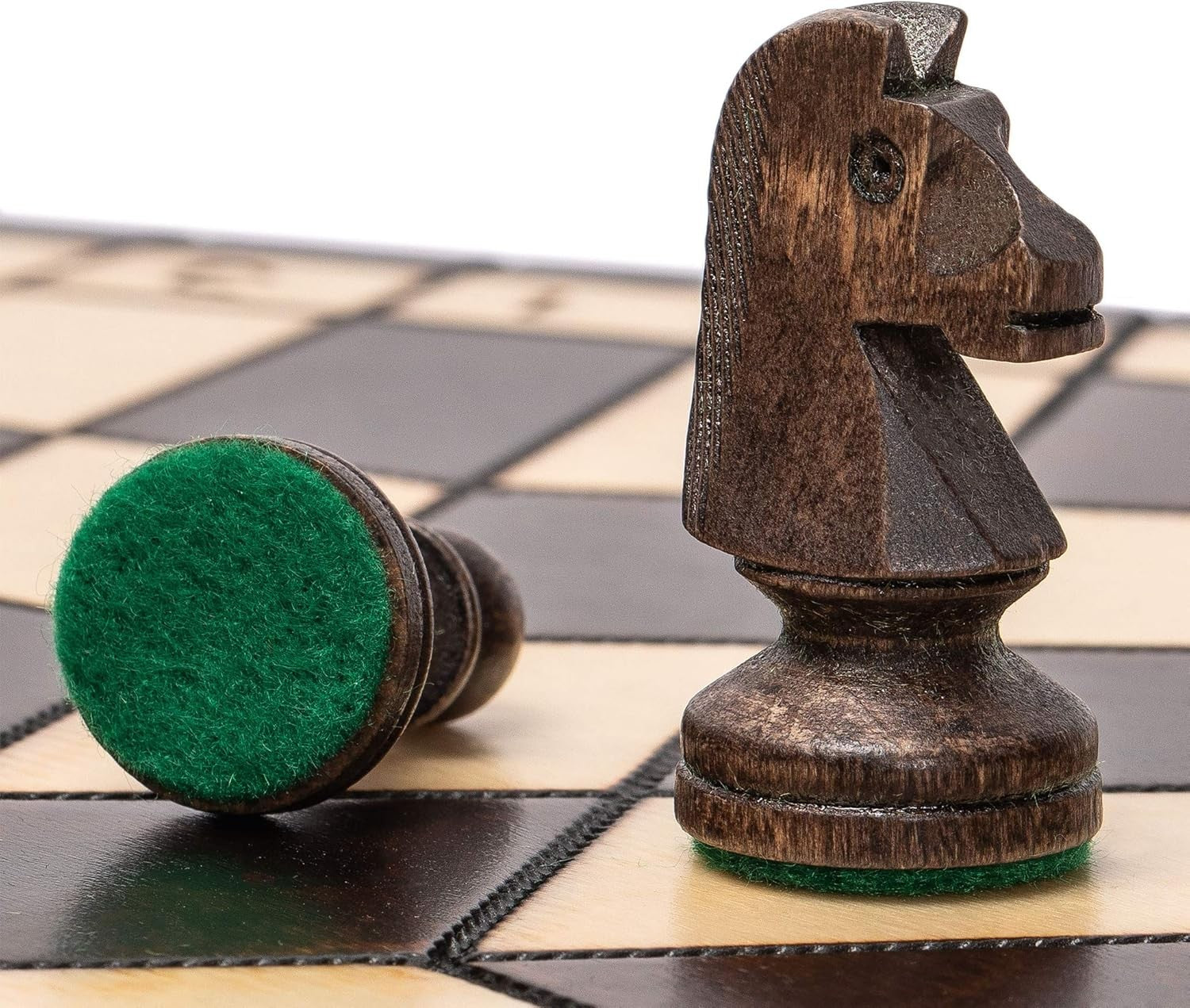 Three Player Chess Set 54cm • Wooden Foldable Board • Handcrafted Pieces