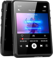 64GB MP3 Player Bluetooth 5.3 2.4" Touch Screen FM Speaker HiFi