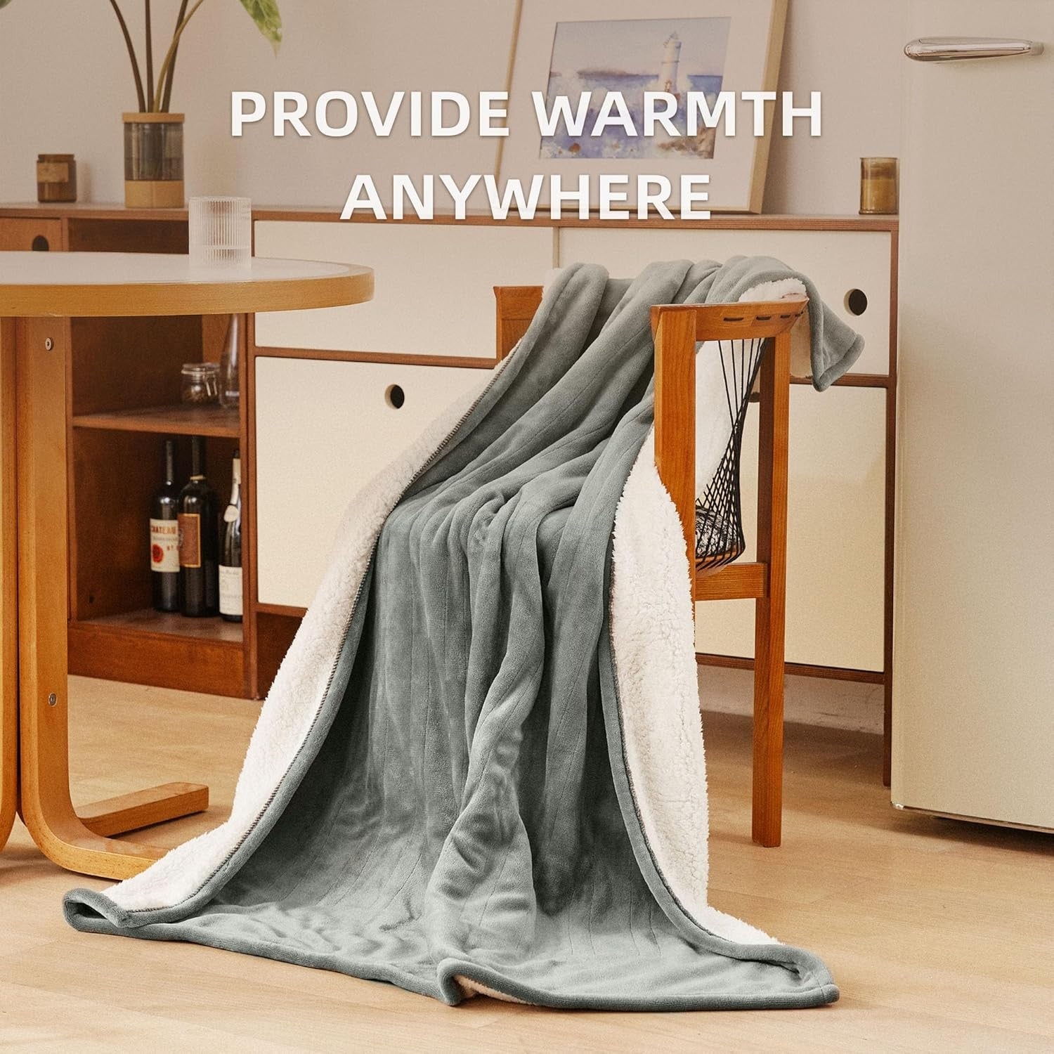 Electric Heated Throw Blanket 130x160cm 6 Heat Washable Sofa Bed