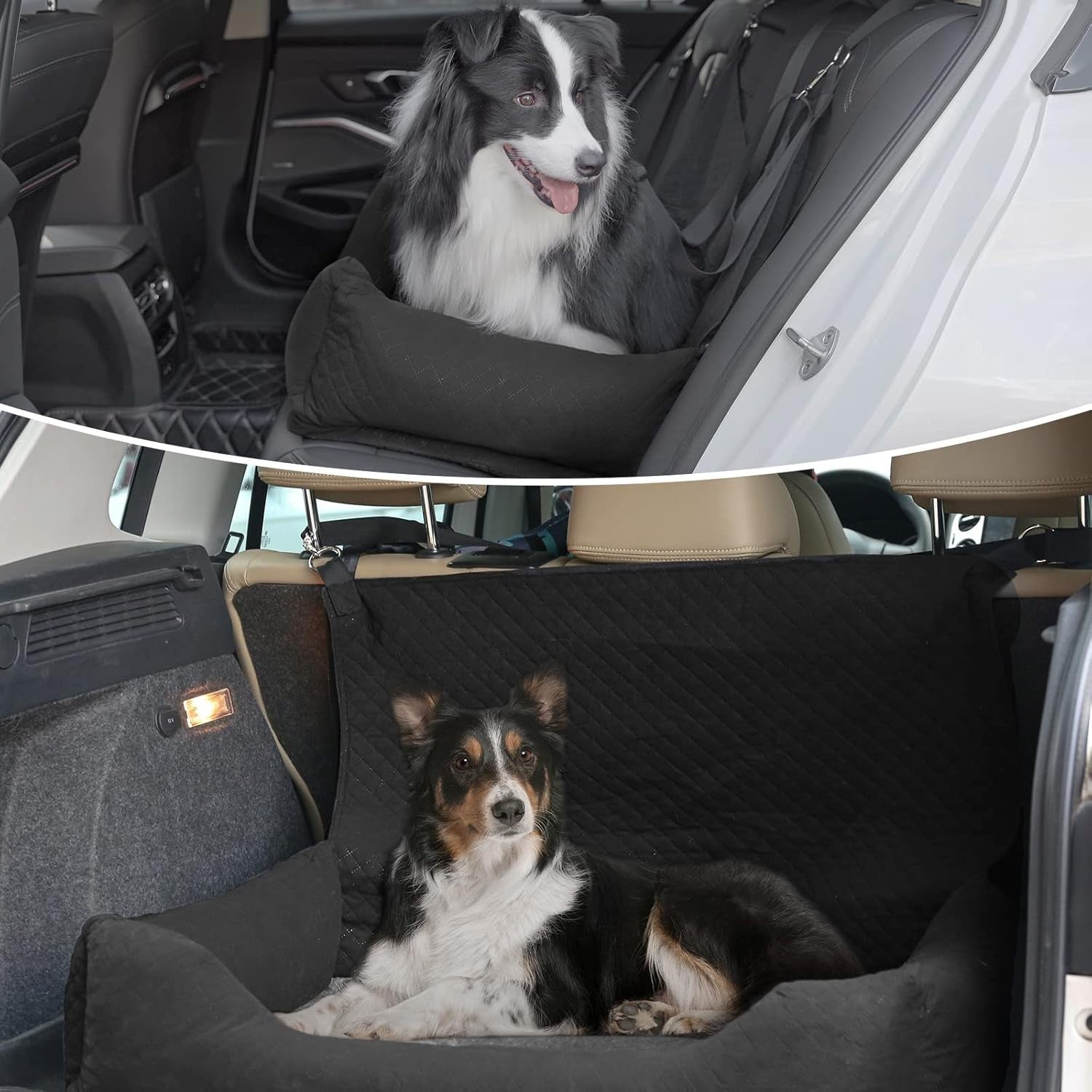 Large Dog Car Seat Bed Booster Travel Carrier Washable Safety Leash