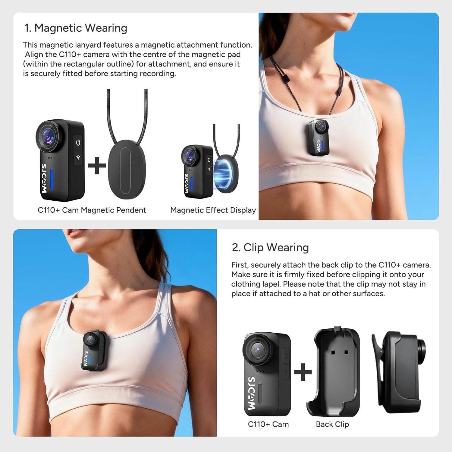 4K Mini Body Camera 170° POV Action Cam Waterproof 64GB Black
