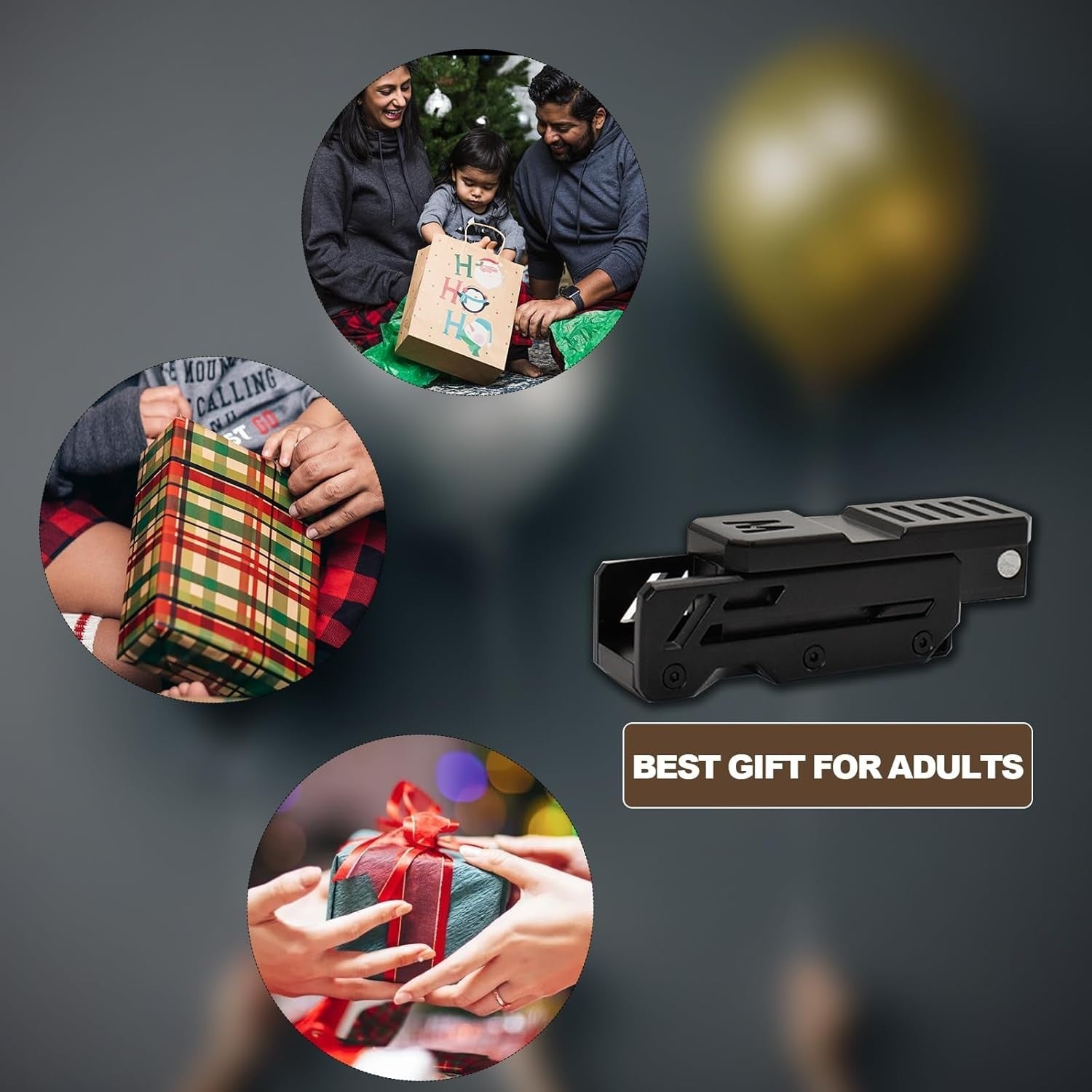 Gen 2 Black Metal Fidget Slider Ratchet Clicker Magnetic EDC Toy