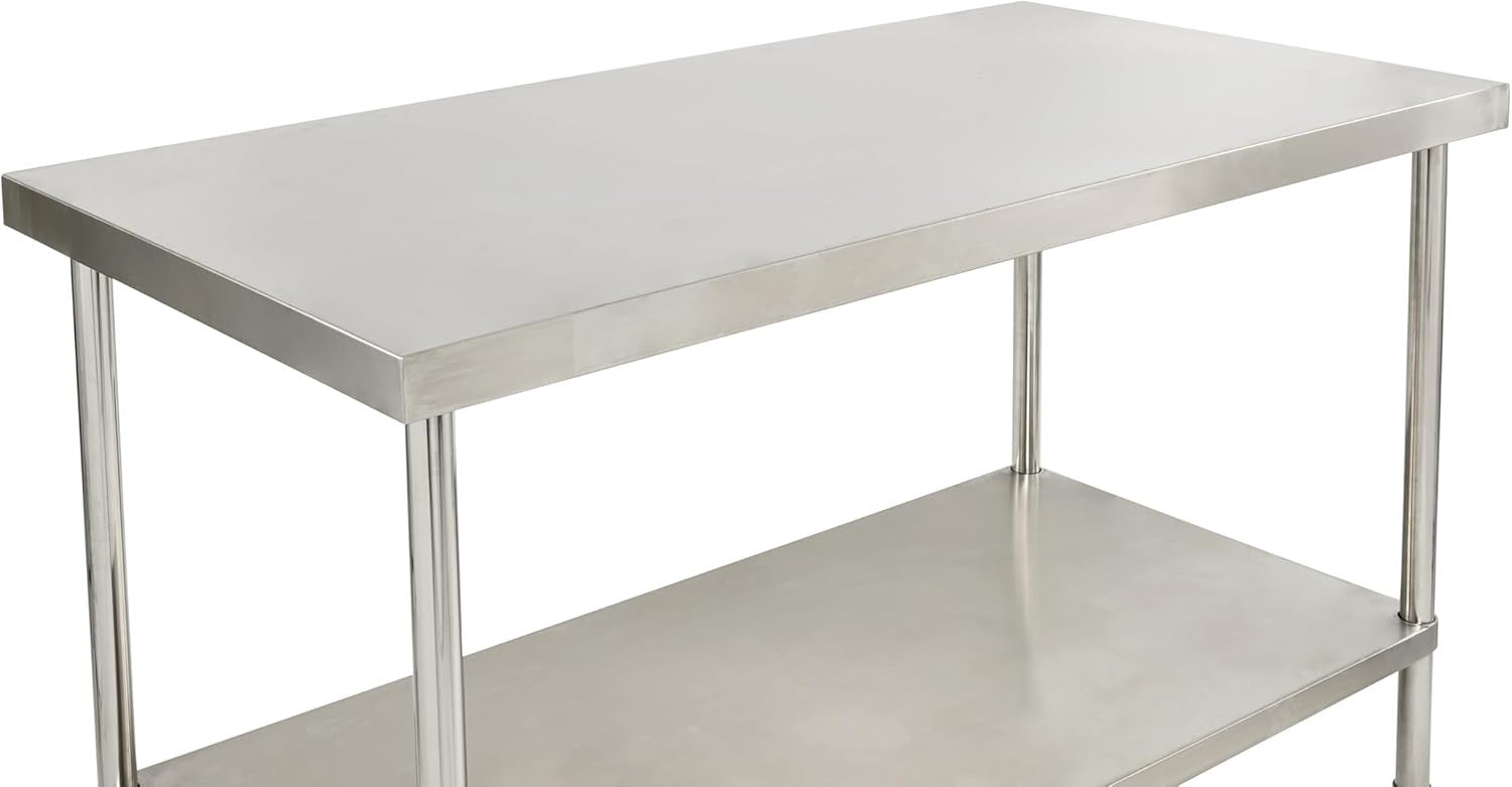 Stainless Steel Workbench 200kg with Adjustable Shelf Commercial 1400mm