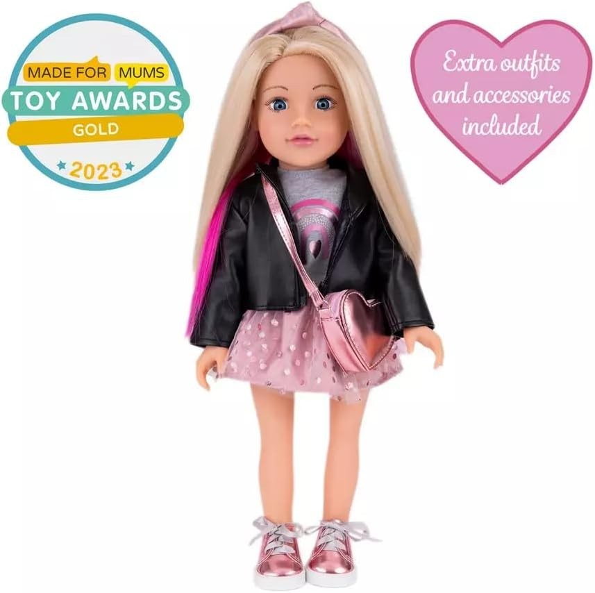 46cm Fashion Doll Bumper Set Outfit Accessories Hair Clips Bag Bracelet Gift
