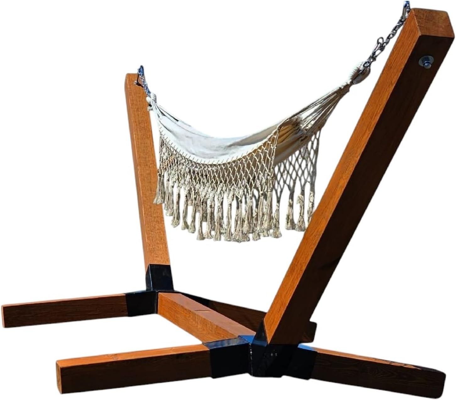 Wooden Hammock Stand XXL 350cm 🌟 Heavy Duty Frame 350kg Outdoor Weatherproof