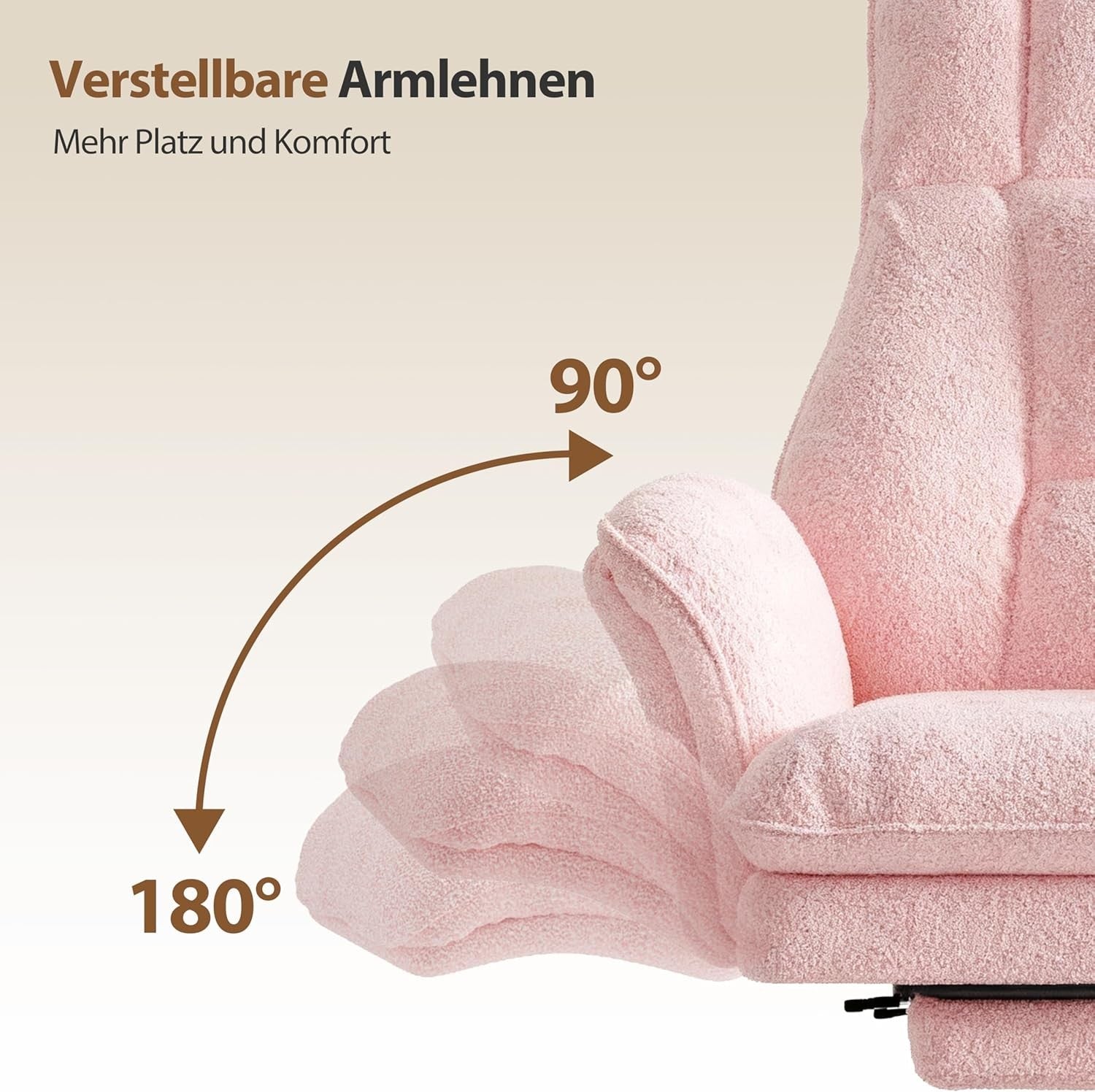 Big & Tall Ergonomic Gaming Chair Pink Wide Seat Footrest Recliner