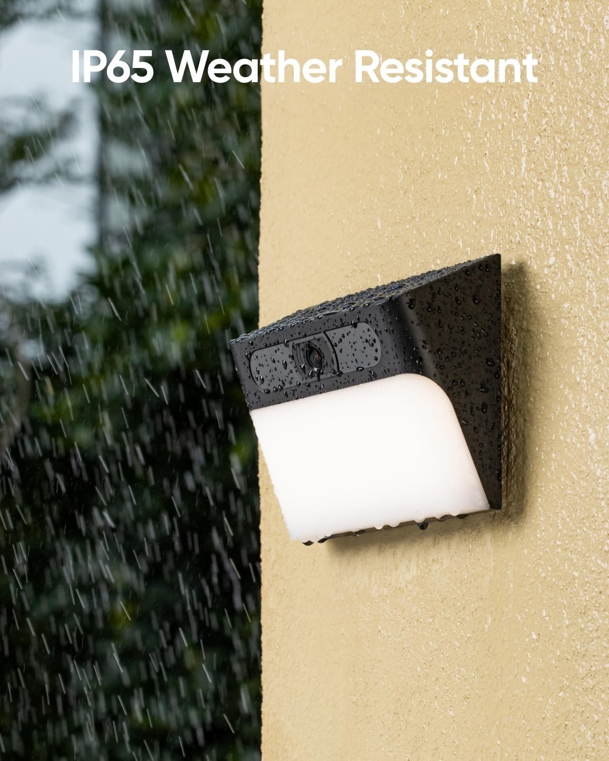 Solar Security Camera Wall Light 1080P Wireless AI Motion Detection