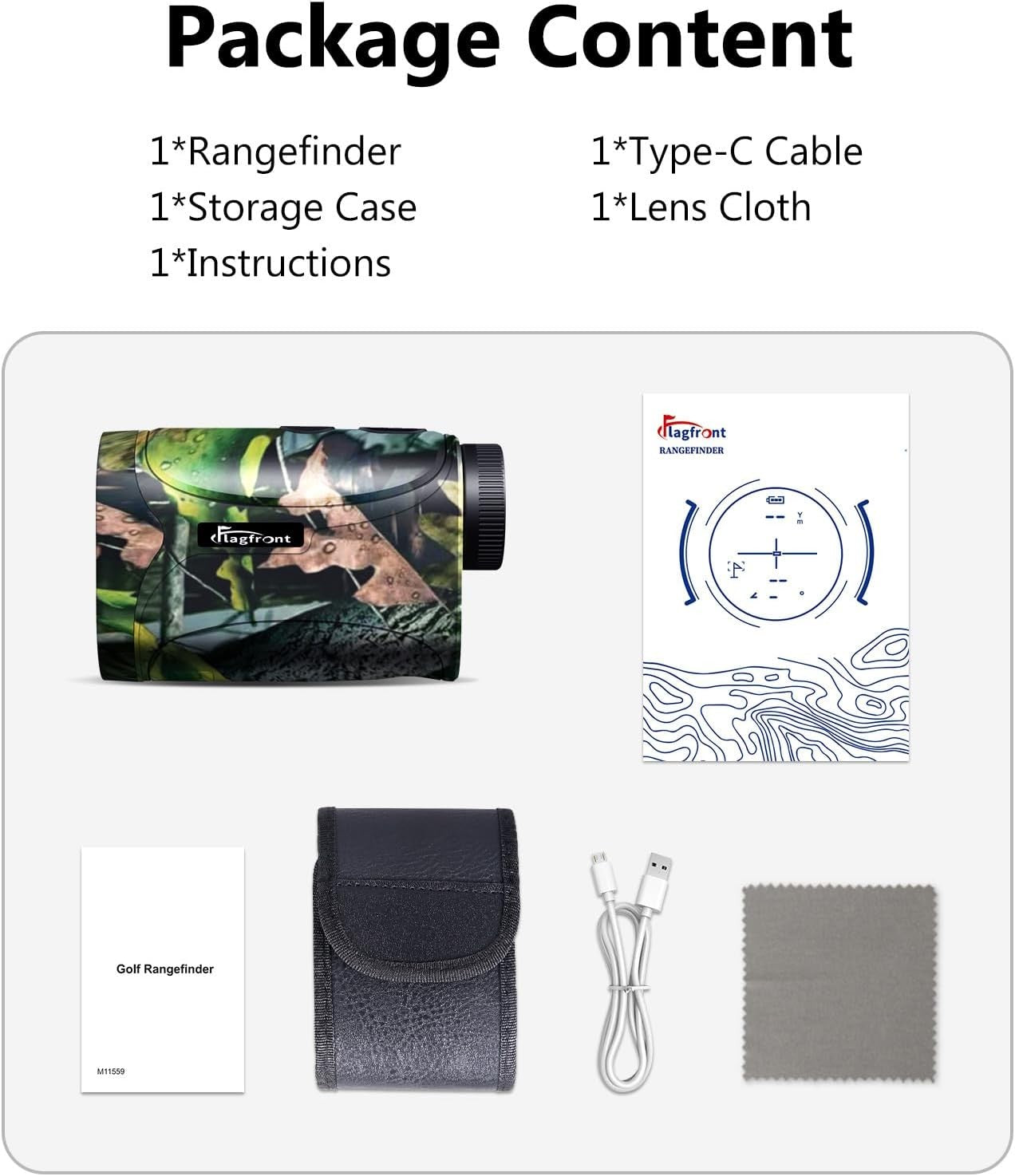 Hunting Laser Range Finder 1200Y 6X Waterproof Angle Distance