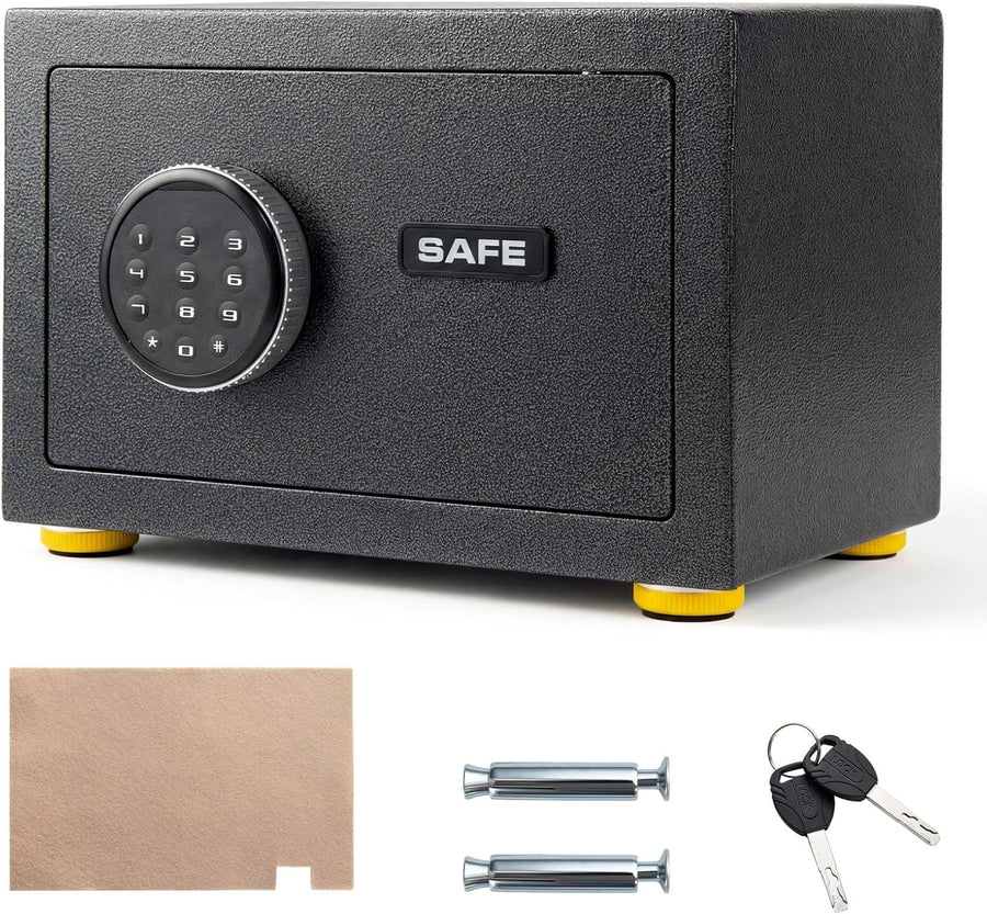 Digital Security Safe Box Keypad Lock Alarm Home Office Steel