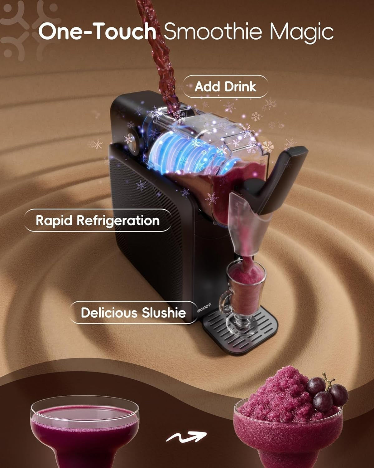 Frozen Drink Maker Slush Machine 2L Self Cleaning Touchscreen