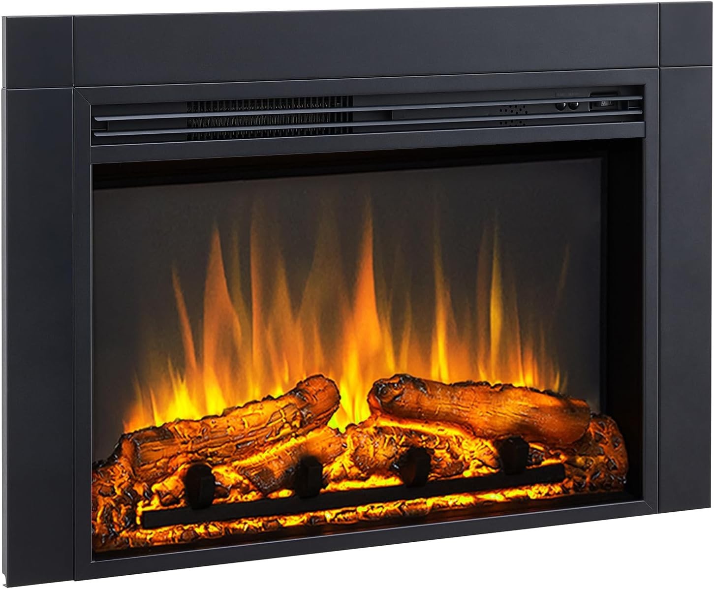 Electric Fireplace Insert 82cm Built-In LED Flame Heater Remote Control