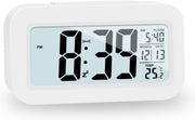 Large LCD Alarm Clock Battery Operated 12/24H Snooze Bedroom Travel Desk