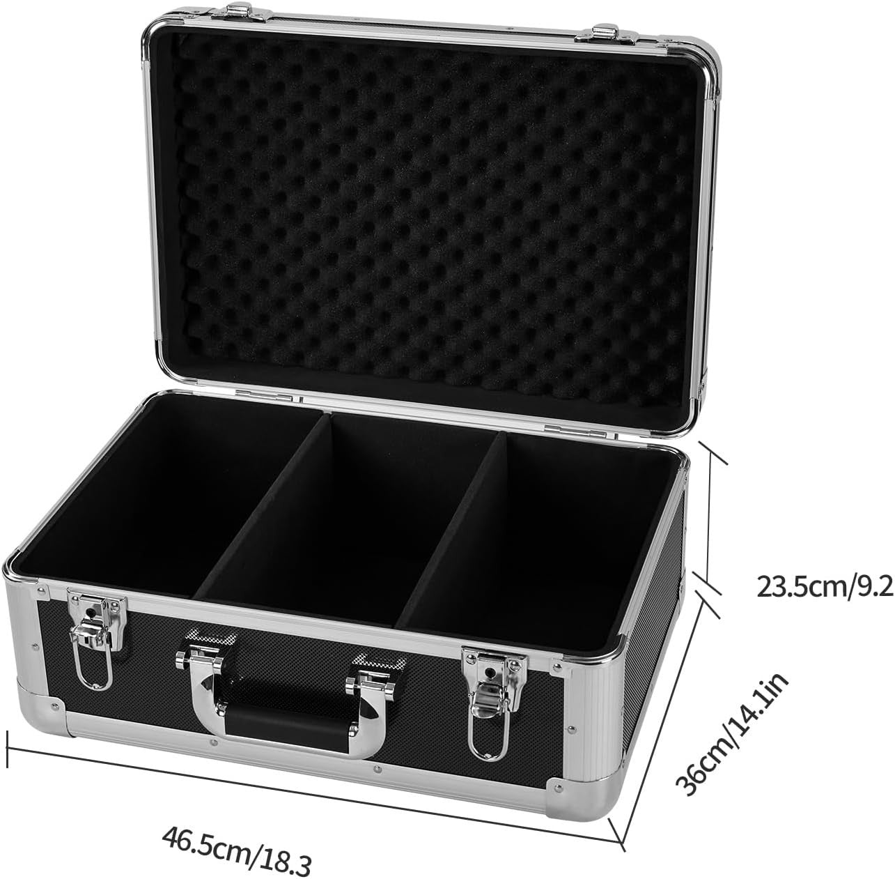60 CD DVD Storage Case Aluminium Lockable Portable Media Carry Box