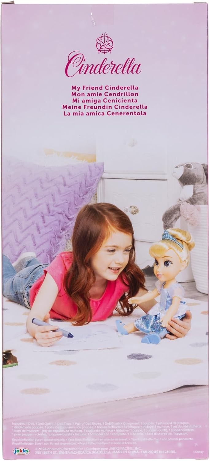 14in Princess Doll Glitter Eyes Shimmery Dress Tiara Shoes Brush