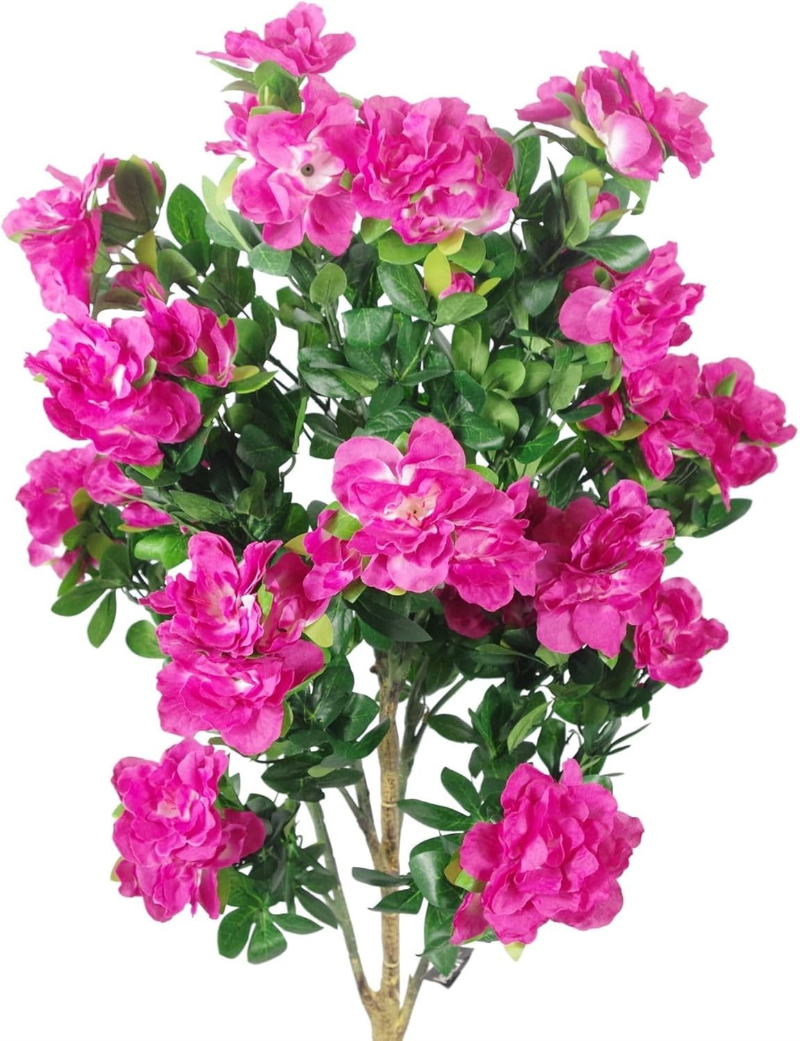 100cm Fucsia Pink Artificial Blossom Tree Silk Flower Plant Home Decoration