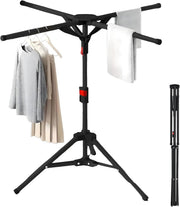Adjustable Clothes Airer Stand Foldable Laundry Drying Rack Indoor Outdoor