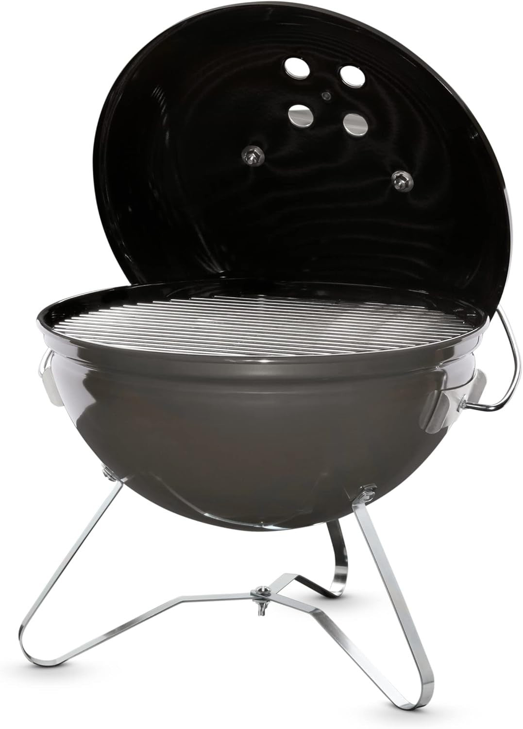 Portable Charcoal BBQ Grill 37cm Tuck-N-Carry Handle, Outdoor Garden & Camping